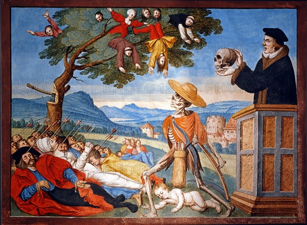 Kauw, The Dance of the Death cycle: The sermon"Memento Mori"