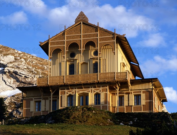 Royal chalet of Ludwig II, king of of Bavaria in Schachen