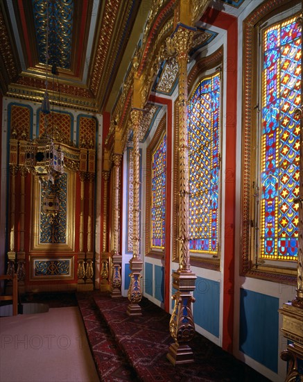 Interior of Royal chalet of Ludwig II, King of Bavaria in Schachen