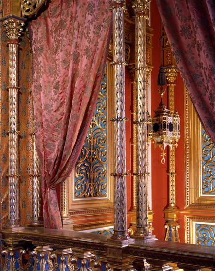 Interior of Royal chalet of Ludwig II, King of Bavaria in Schachen