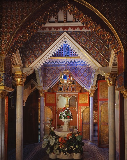 Intérieur de la "maison marocaine" du château royal de Linderhof