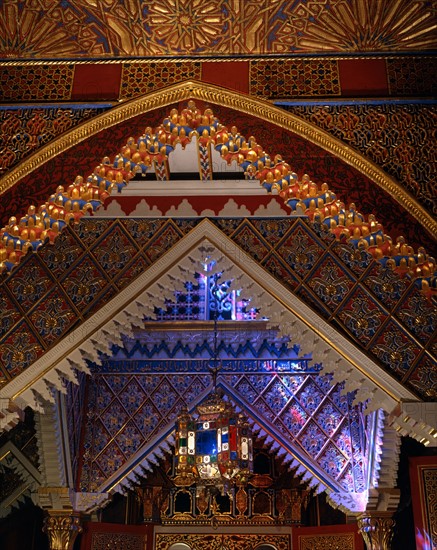 Interior of the "Moroccan house" of the Linderhof Palace