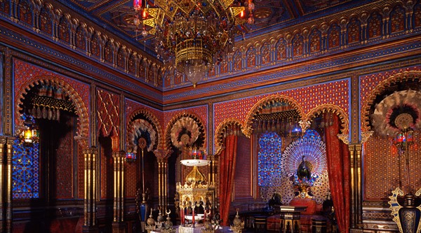 Intérieur du "kiosque mauresque" du château royal de Linderhof