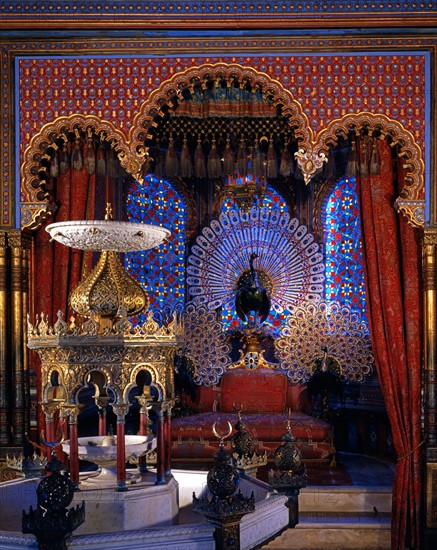 Intérieur du "kiosque mauresque" du château royal de Linderhof