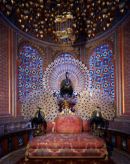 Interior of the "Moorish pavillion" of the Linderhof Palace