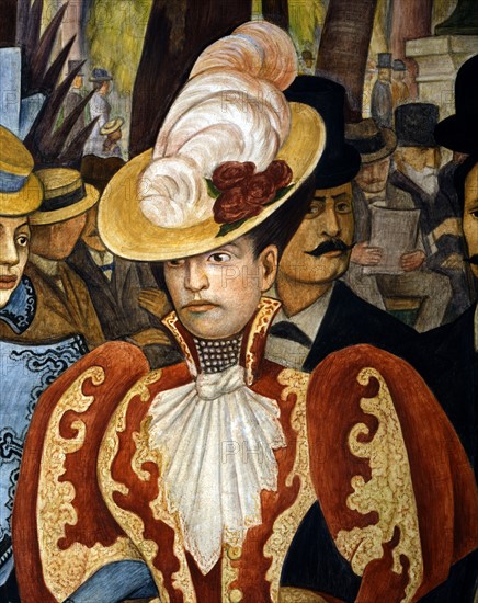 Rivera, Dream of a Sunday Afternoon in Alameda Central (detail)