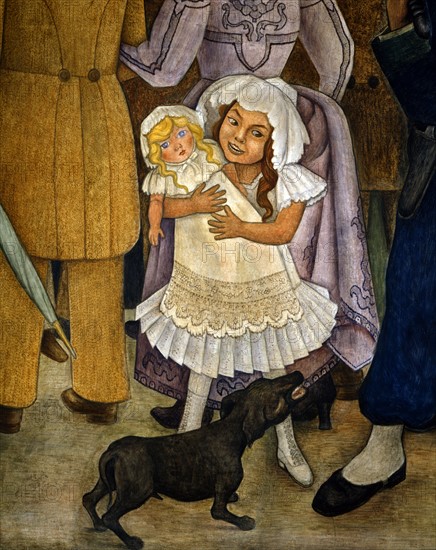 Rivera, Dream of a Sunday Afternoon in Alameda Central (detail)