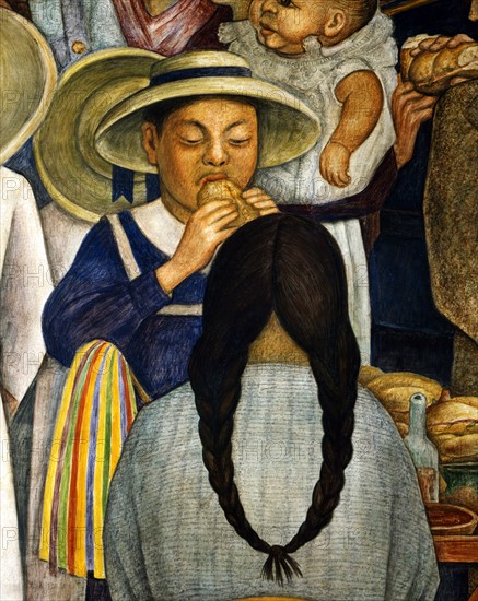 Rivera, Dream of a Sunday Afternoon in Alameda Central (detail)