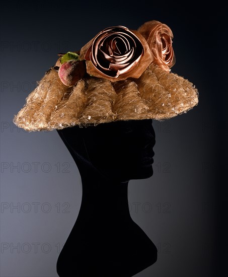 Oriental straw cloche