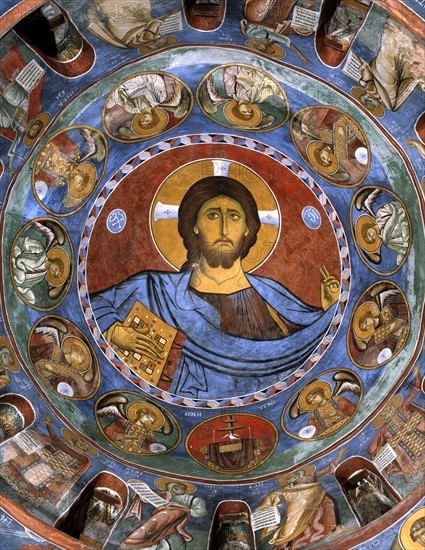 Cupola of the Panagia tou Araka church in Lagoudera (Cyprus)