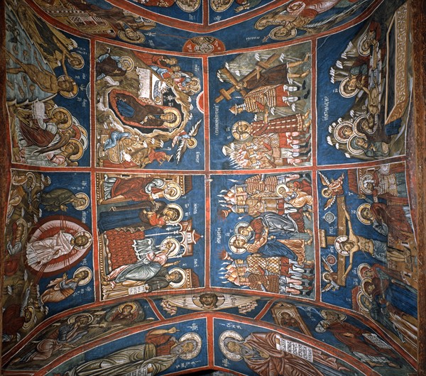 Voûte de la nef de Notre-Dame d'Araka à Chypre