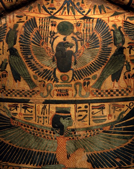 Detail of sarcophagus lid