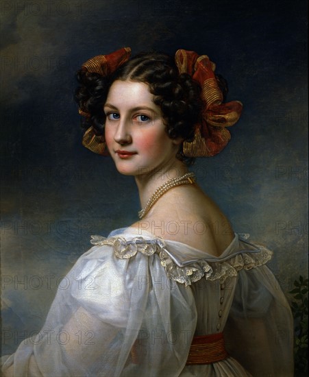 Stieler, Portrait d'Auguste Strobl