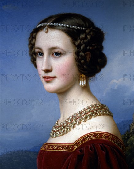 Stieler, Portrait de Cornelia Vetterlein (détail)