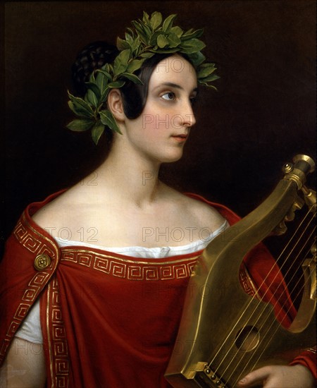 Stieler, Portrait of Lady Theresa Spence en Sapho