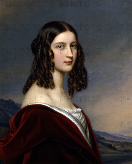 Stieler, Portrait of Friederike Freiin Von Gumppenberg
