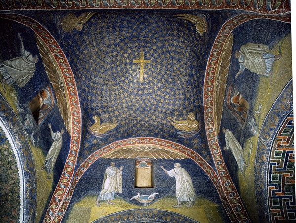 Interior of the Mausoleum Galla Placidia in Ravenna