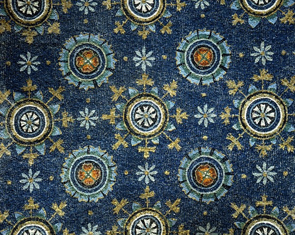 Mausoleum of Galla Placidia in Ravenna : starry vault (detail)