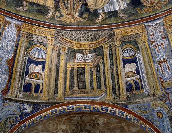 Orthodox Baptistery in Ravenna: detail of the dome