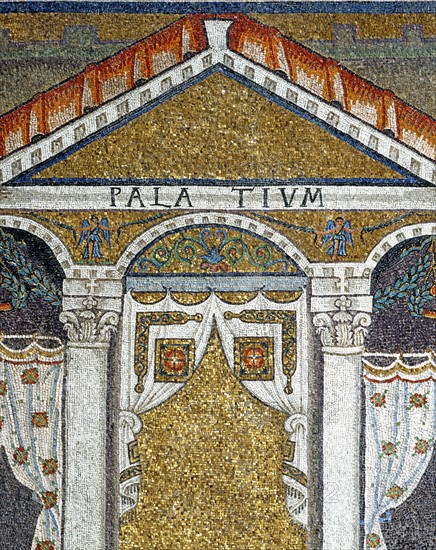 Basilique Sant'Apollinare Nuovo à Ravenne : palais de l'empereur Théodoric le Grand