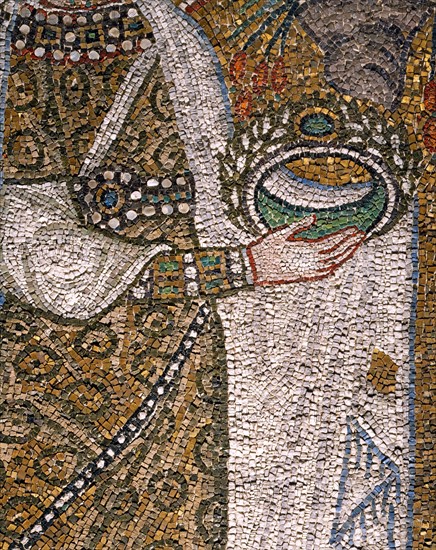 Basilica of Sant'Apollinare Nuovo, Ravenna: the procession of the Martyred Virgins (detail)