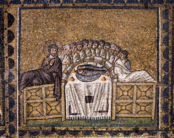 Basilica of Sant'Apollinare Nuovo, Ravenna : The Last Supper