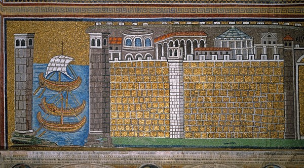 Basilica of Sant'Apollinare Nuovo, Ravenna: The city and the port of Classe