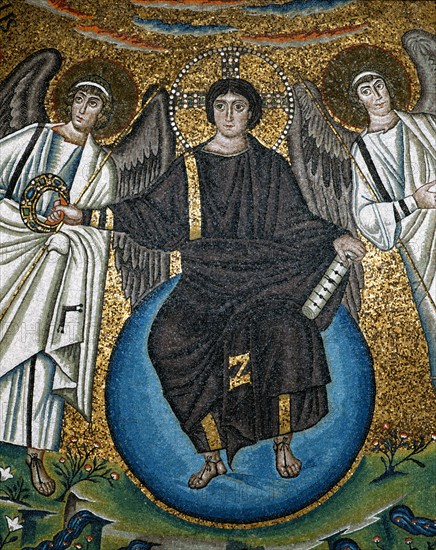 Basilica San Vitale in Ravenna: decoration of the apse (detail)