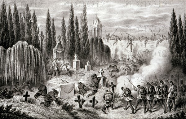 Bataille de Melegnano le 8 juin 1859