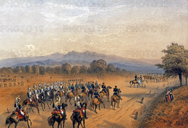 La rencontre de Villafranca entre les empereurs de France et d'Autriche en 1859