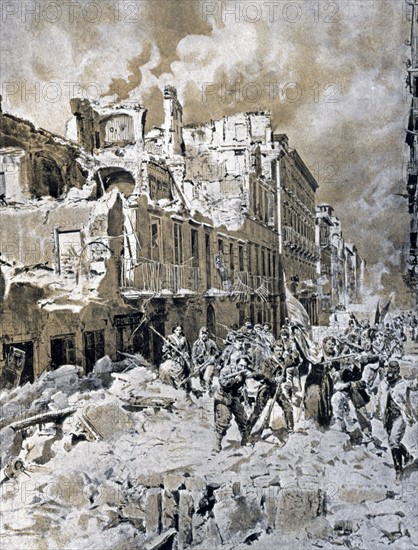 Expédition des Mille en Sicile. Bombardement de Palerme le 17 mars 1860