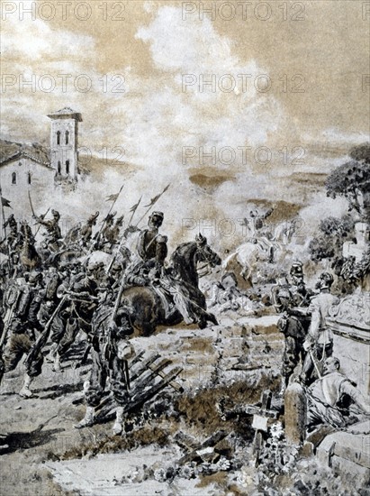 La bataille de Montebello le 20 mai 1859