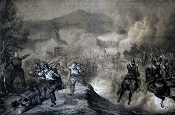 La bataille da Palestrina, le 5 mai 1849