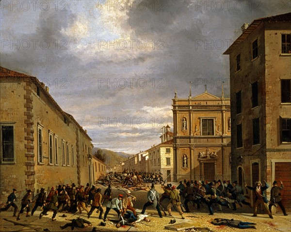 Les dix jours de Brescia. Le combat du 31 mars 1849 sur la Place Santa Barnaba