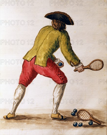 Van Grevenbroeck, Noble avec une raquette