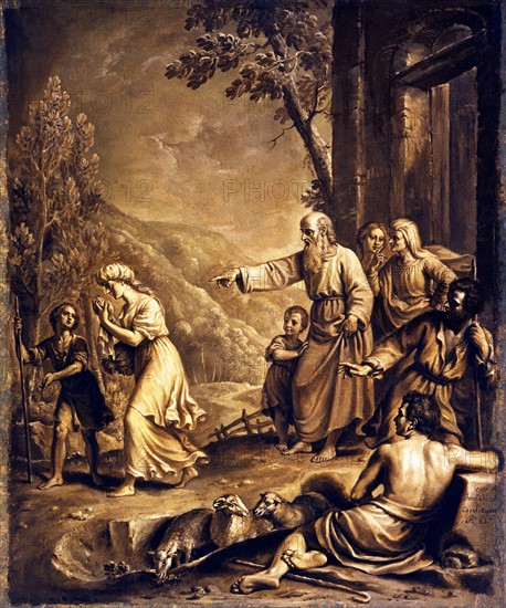 Abraham obligé d’éloigner l'esclave Agar et leur premier fils Ismael