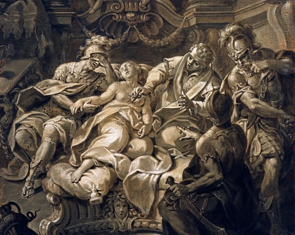 Armide killing himself (detail)