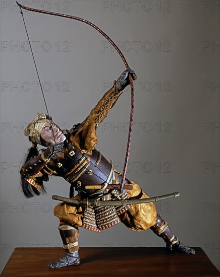 Statuette d'archer japonais