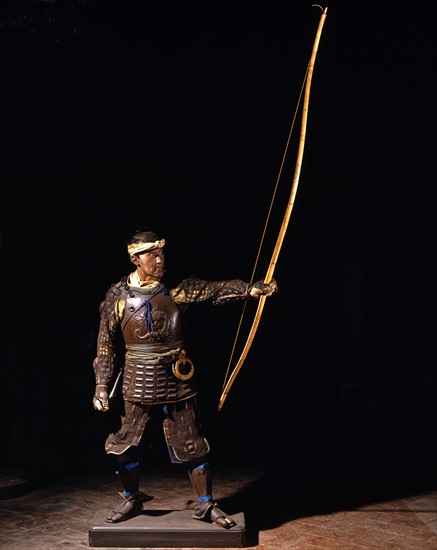 Japanese archer statue