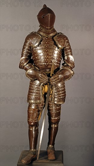 Horse soldier's armour "alla leggera" in burnished steel