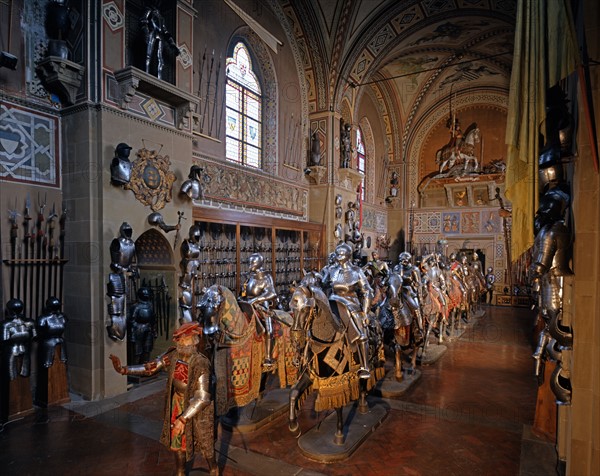 Hall of the Stibbert Museum in Florence