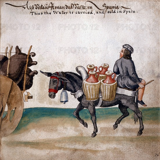 Water seller, following the Arab soldiers in Spain