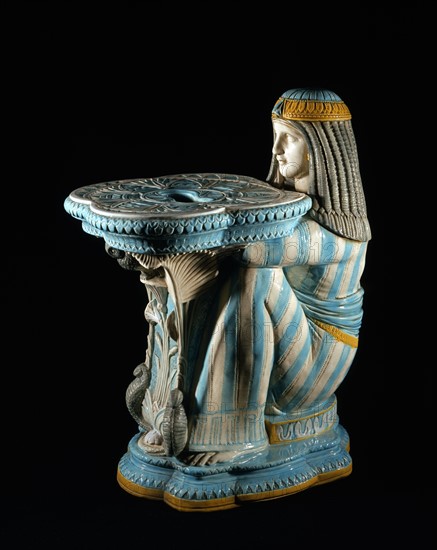 Neo-Egyptian garden seat