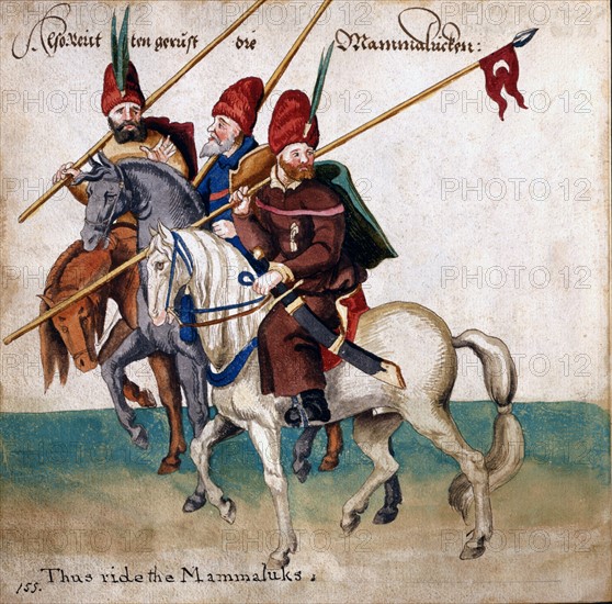 Mamluk warriors on horseback