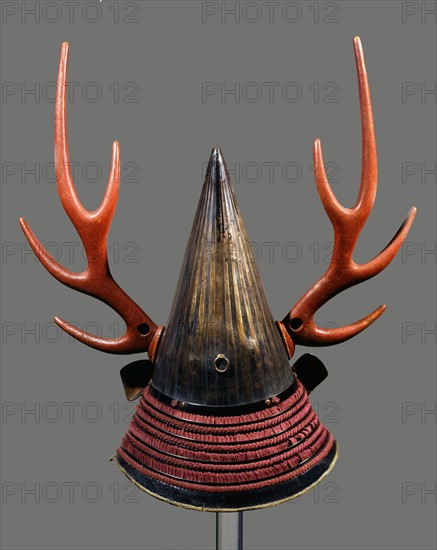 Casque japonais à cornes de cerf