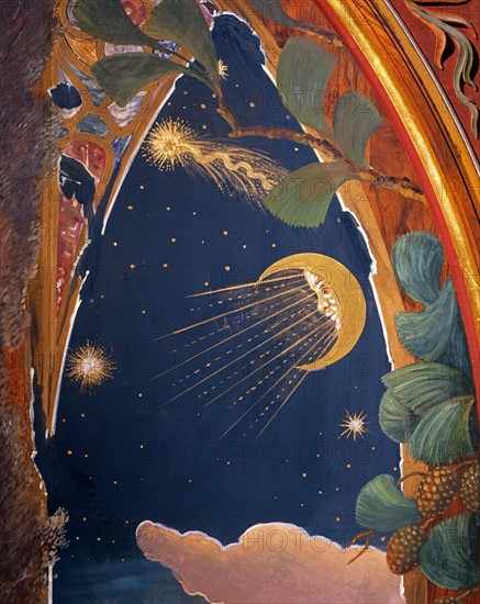 Porte du musée Stibbert peinte par Frederick Stibbert (détail)