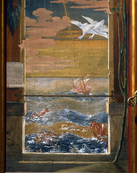 Door of the Stibbert Museum painted by Frederick Stibbert (detail)