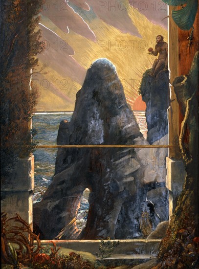 Door of the Stibbert Museum painted by Frederick Stibbert (detail)