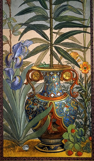 Door of the Stibbert Museum painted by Frederick Stibbert (detail)