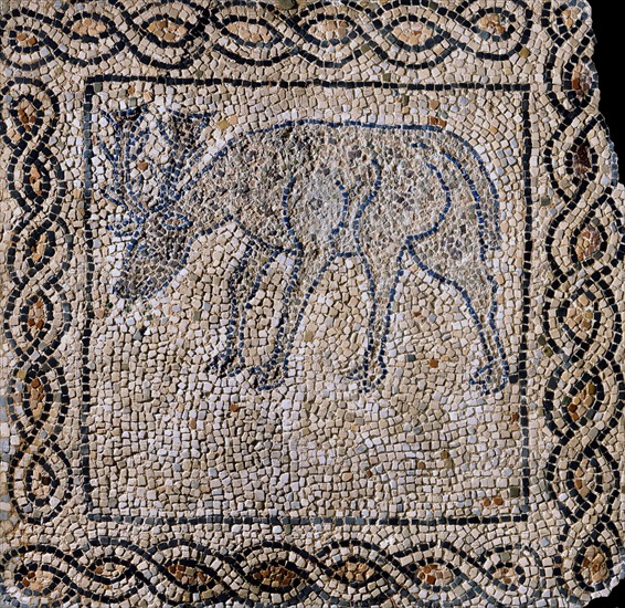 Mosaïque : le cerf